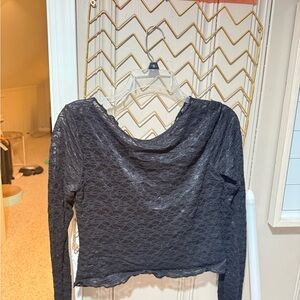 Black Lace Women's Top